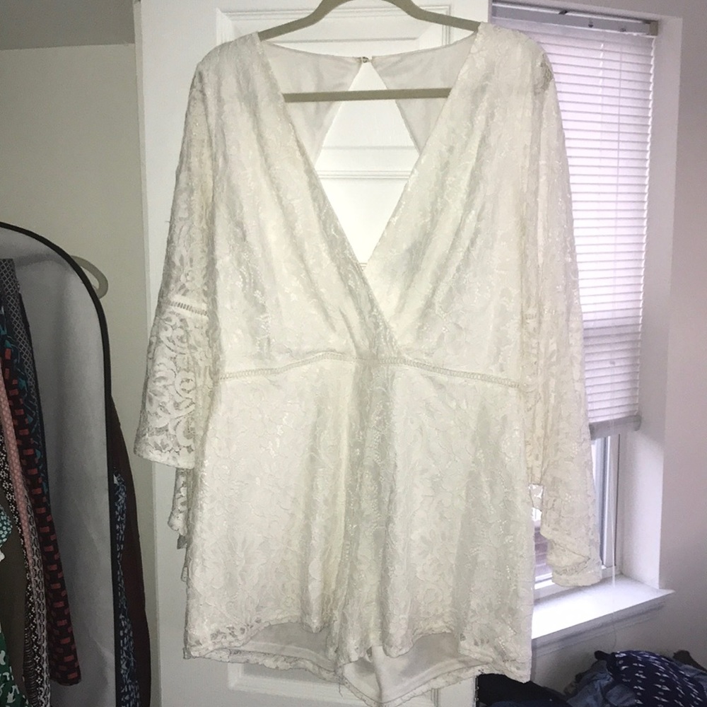 Lulus White Lace Romper